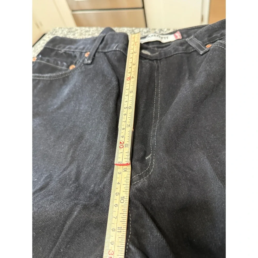 Levi's 550 Relaxed Fit Mens fits 36x31 Black Straight Leg Denim Jeans